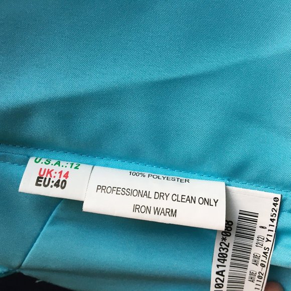 RARE Lafee Jasmine Pageant Prom Mermaid Party Dress Blue 12 NWT - Picture 12 of 12